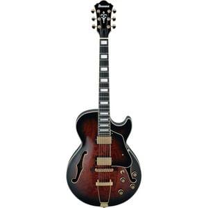 1609577997969-Ibanez AG95QA-DBS Artcore Expressionist Dark Brown Sunburst Electric Guitar.jpg